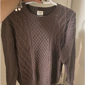 Aritzia / Sunday best Peggy sweater in dark brown